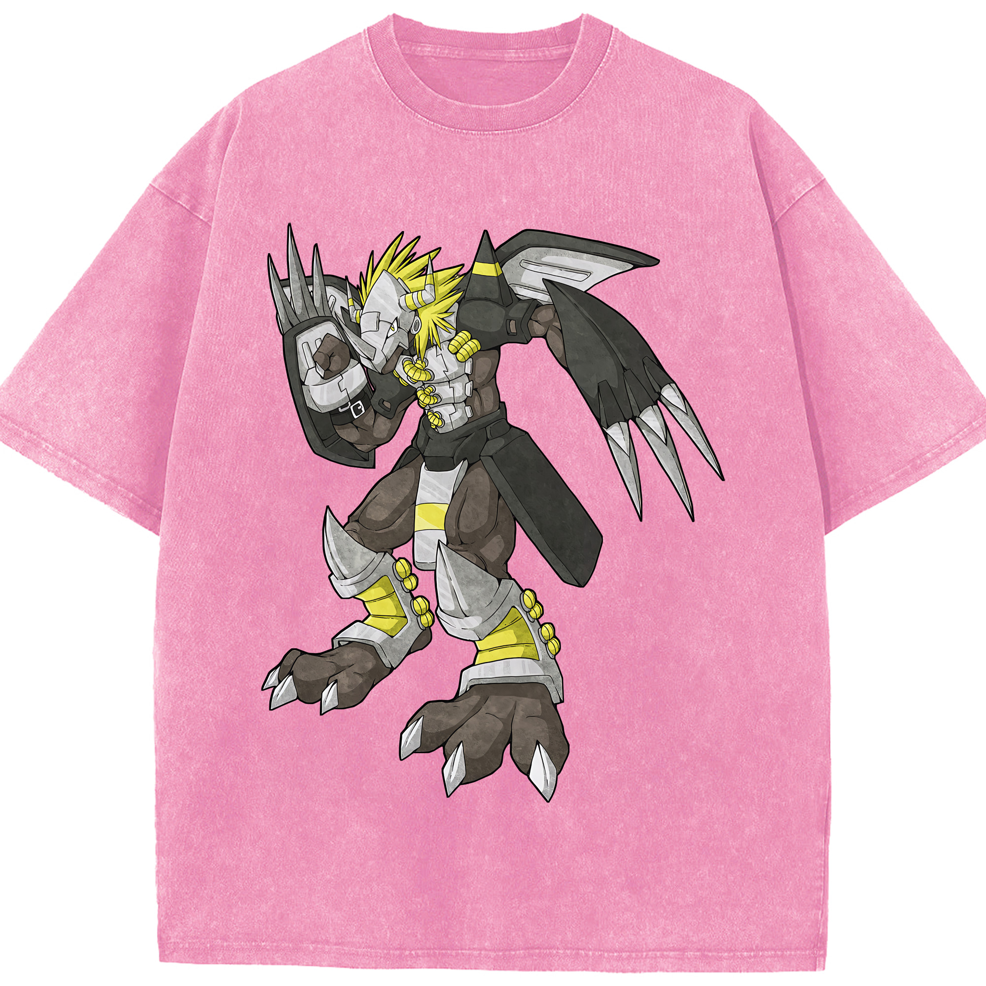 （画像用） Digimon デジタルモンスター/デジモン 綿100% ヴィンテージ風 半袖Tシャツ（フロントプリント）